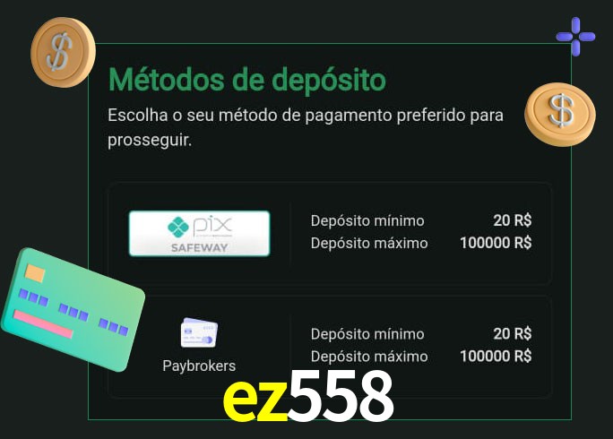 O cassino ez558 oferece uma grande variedade de métodos de pagamento